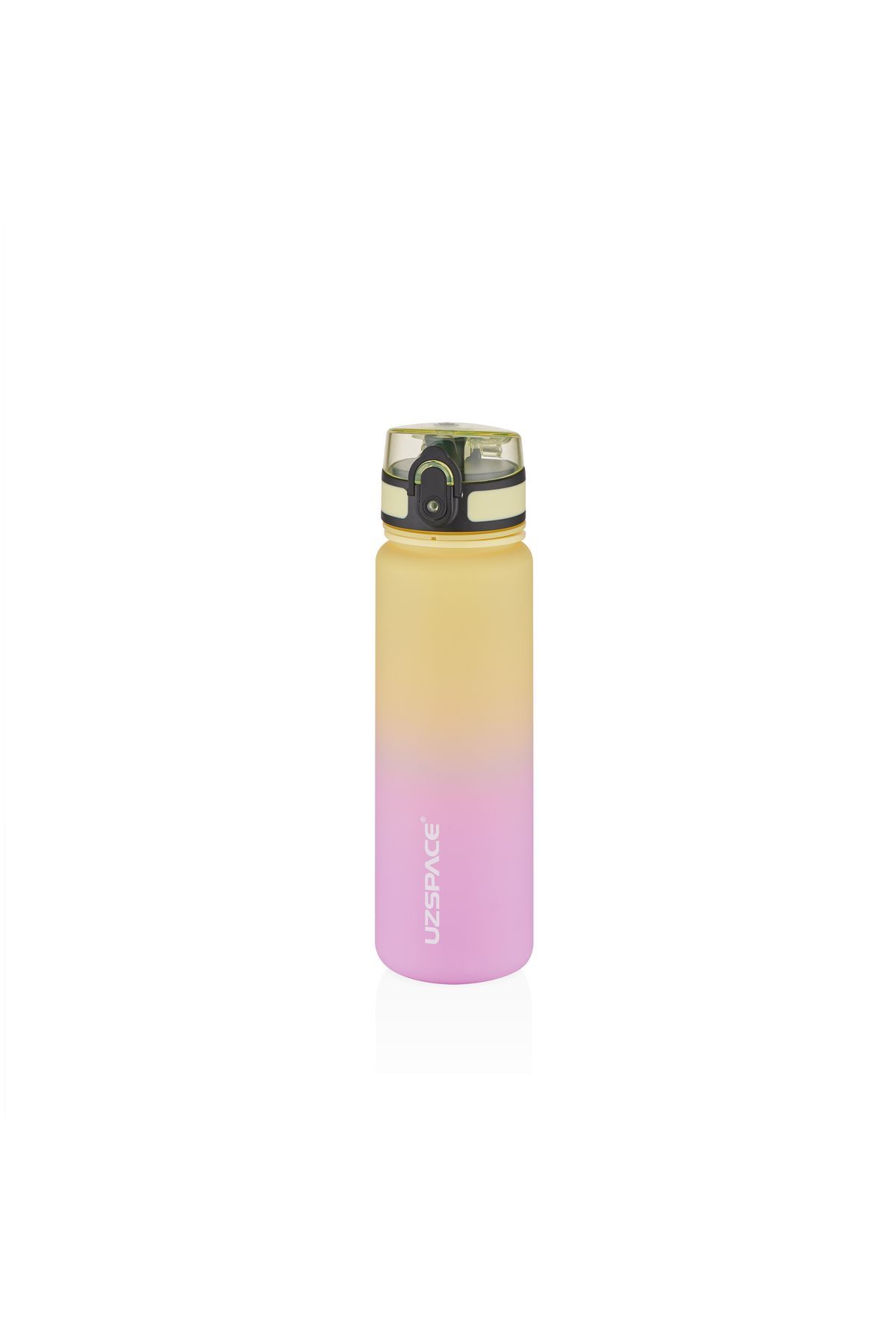 500ml Sarı-Pembe Çift Renk Motivasyon Matarası Softtouch Ff Collection Tritan Su Matarası
