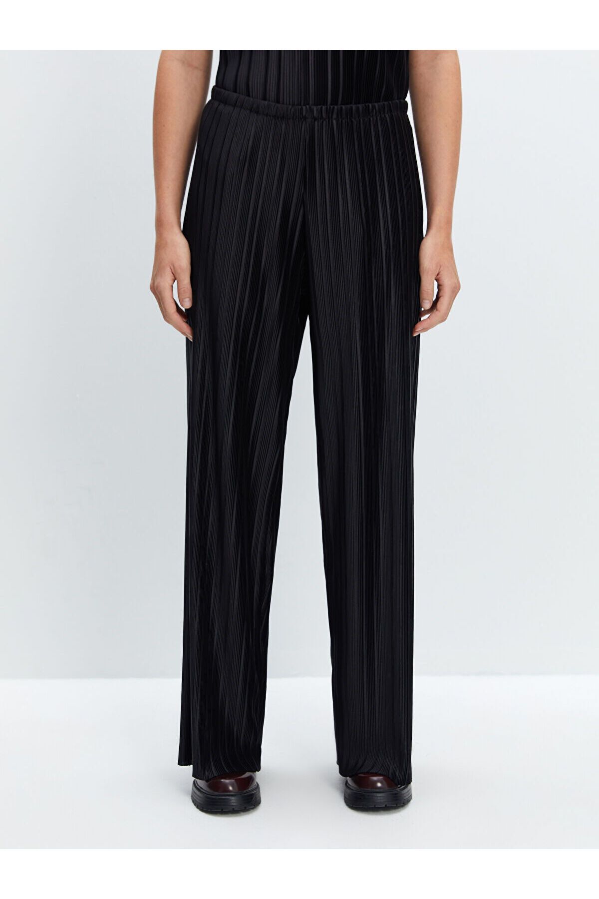 LC Waikiki-LCW Femei - Pantaloni cu textura si talie elastica 2