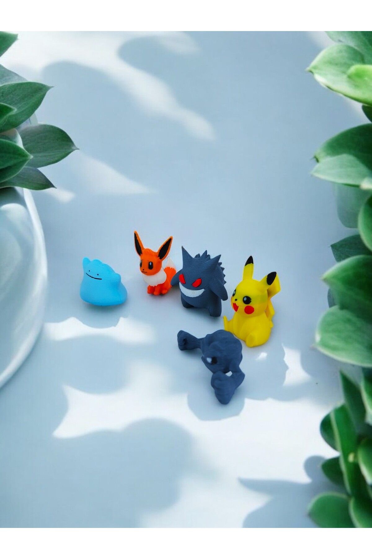 GrafikModa-Pokemon Mini Series - Pack of 5 Eevee, Geodude, Pikachu, Gengar, Ditto 4 cm 2
