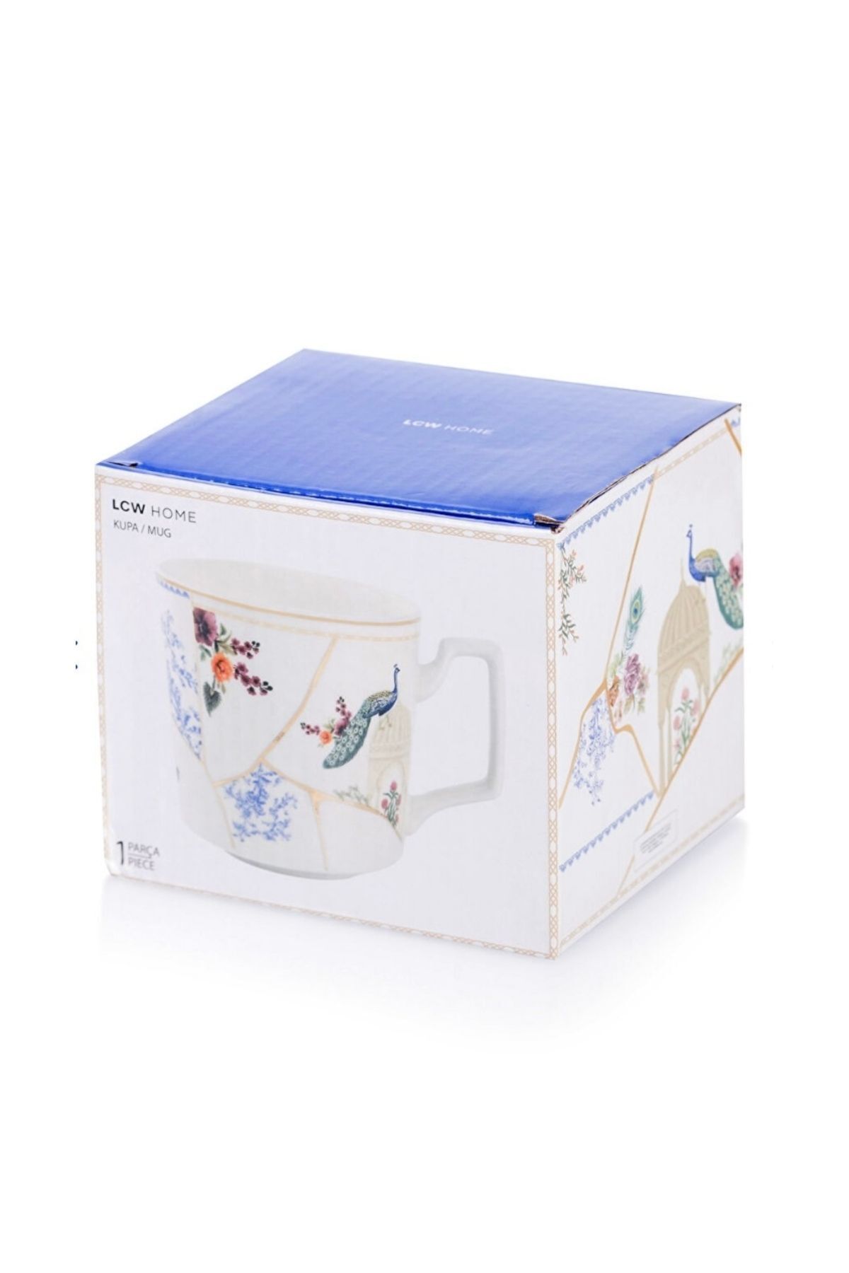 LC Waikiki-Lcw Home Ecru Printed Porcelain Mug 360 ml 3