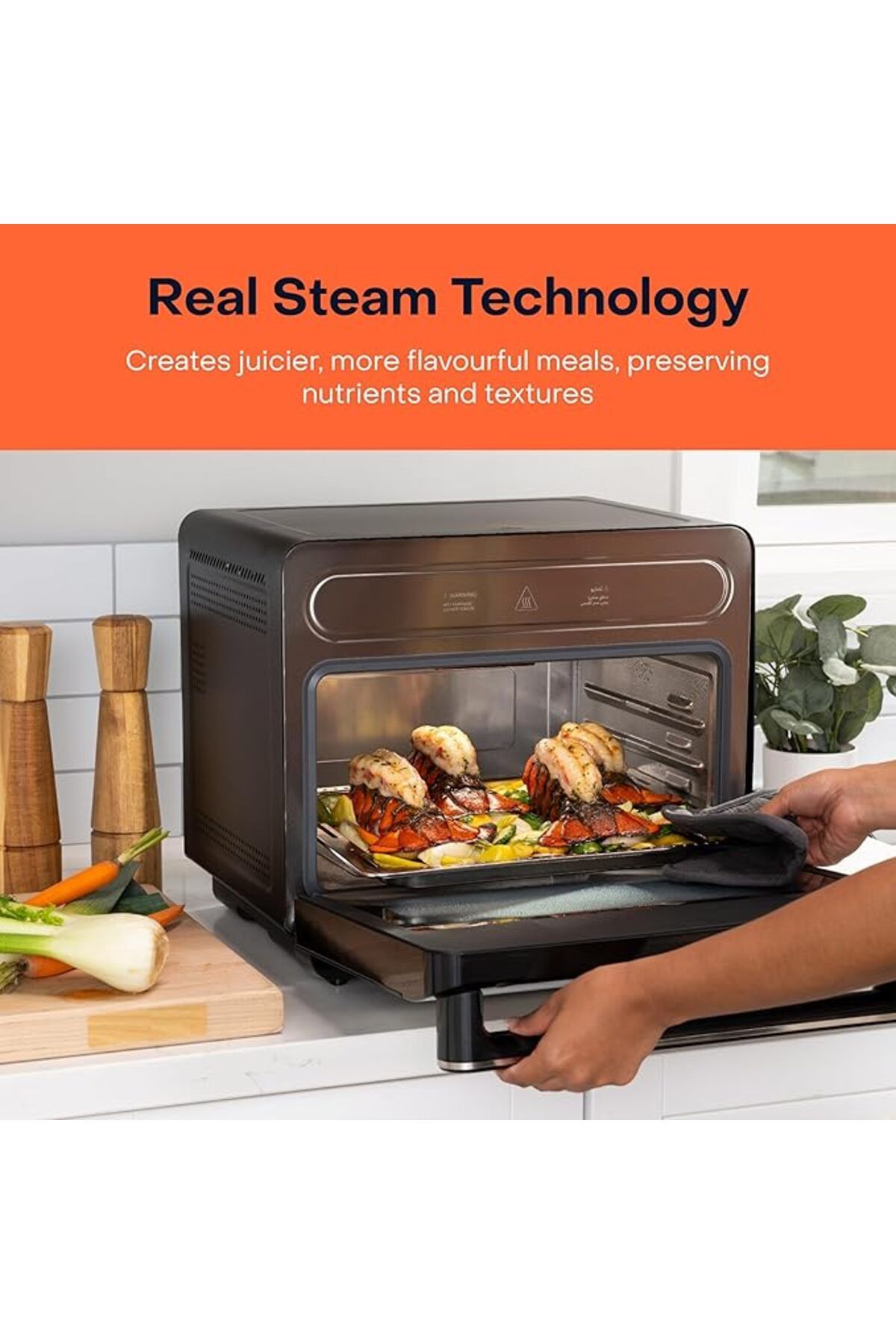 Nutricook-Steami Steam + Air Fryer Oven with 11-in-1 Functions (24L Capacity) - 1600 Watts 2