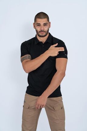 askeritaktikstore Combat T-shırt Tactıcal K.kol Pike Siyah - 802