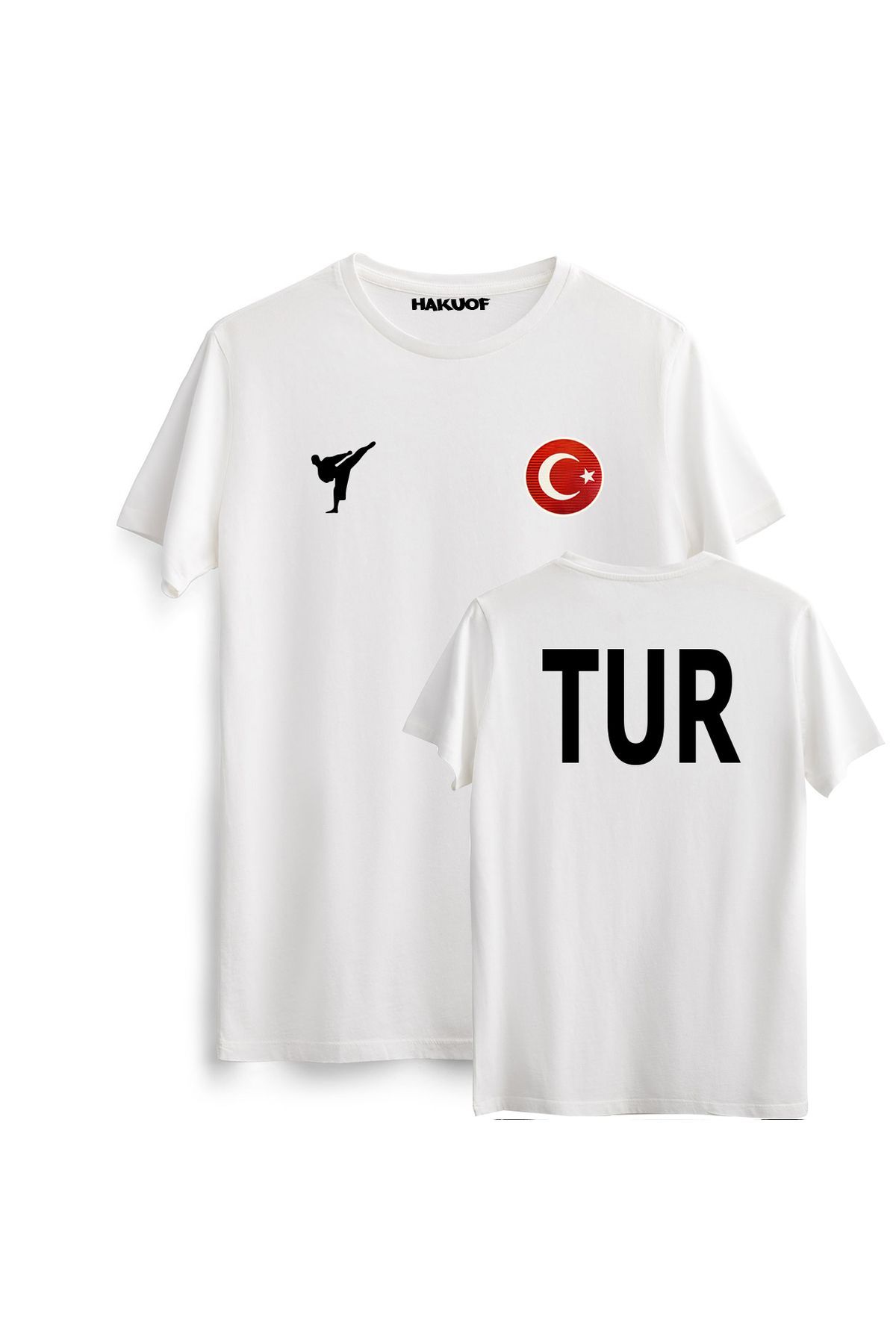 hakuof Tricou Karate Türkiye Unisex - XS