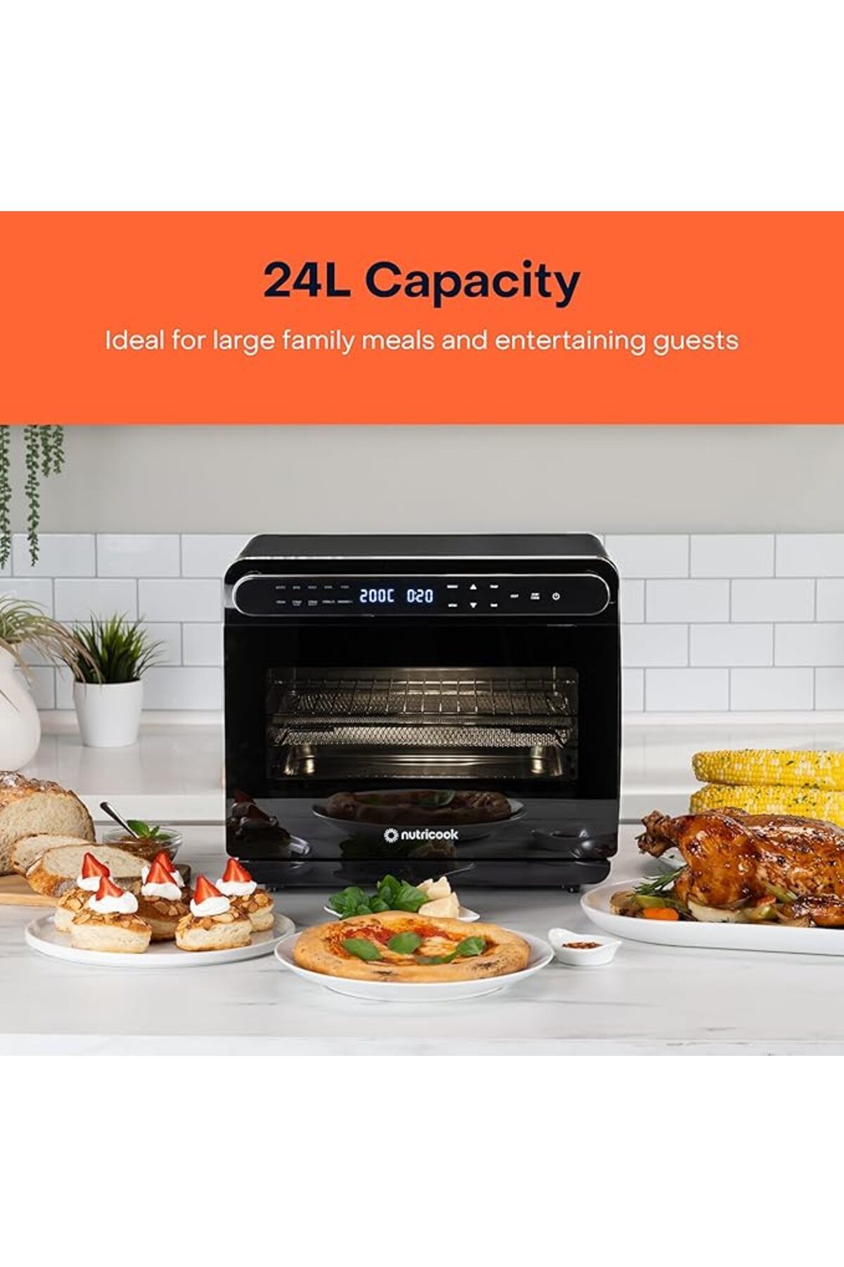 Nutricook-Steami Steam + Air Fryer Oven with 11-in-1 Functions (24L Capacity) - 1600 Watts 5
