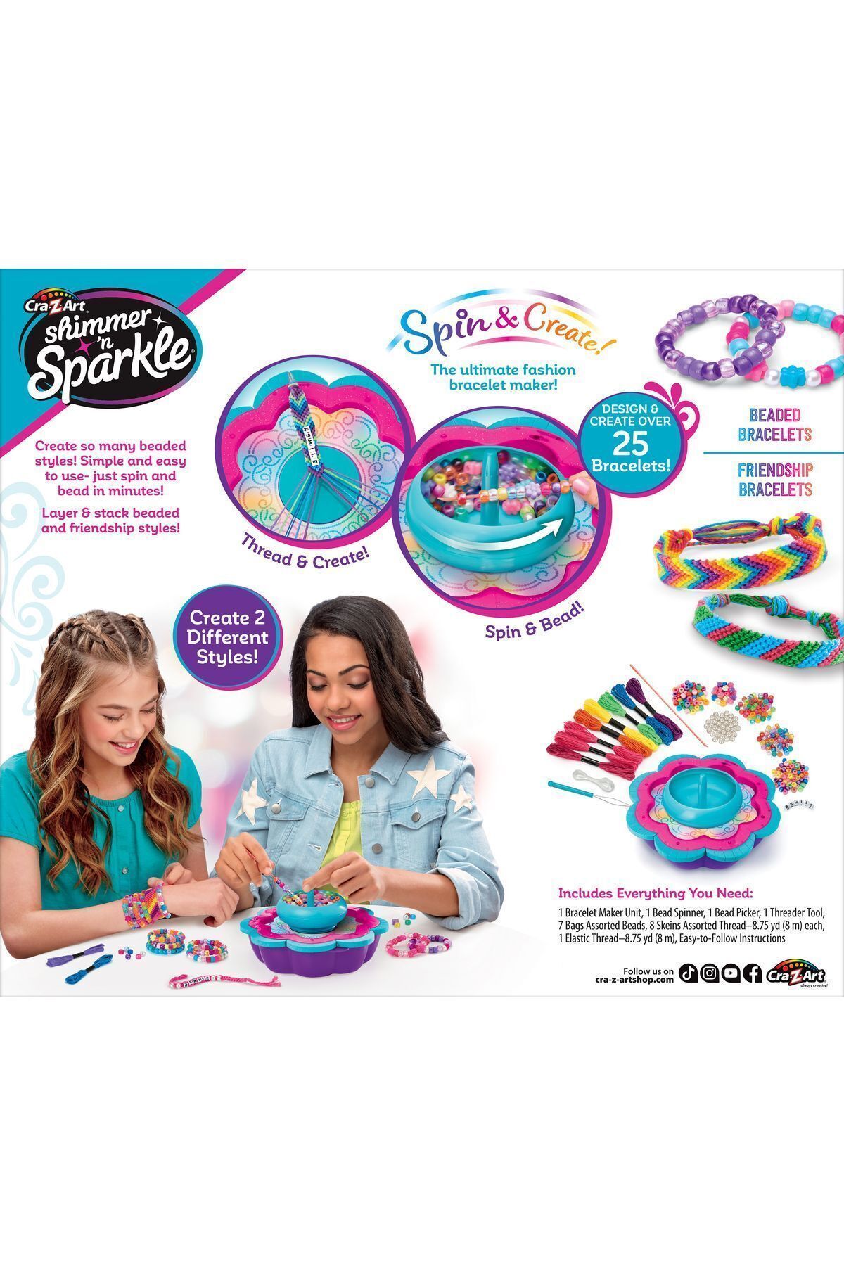 Shimmer N Sparkle-2-in-1 Spin & Bead Friendship Studio 4