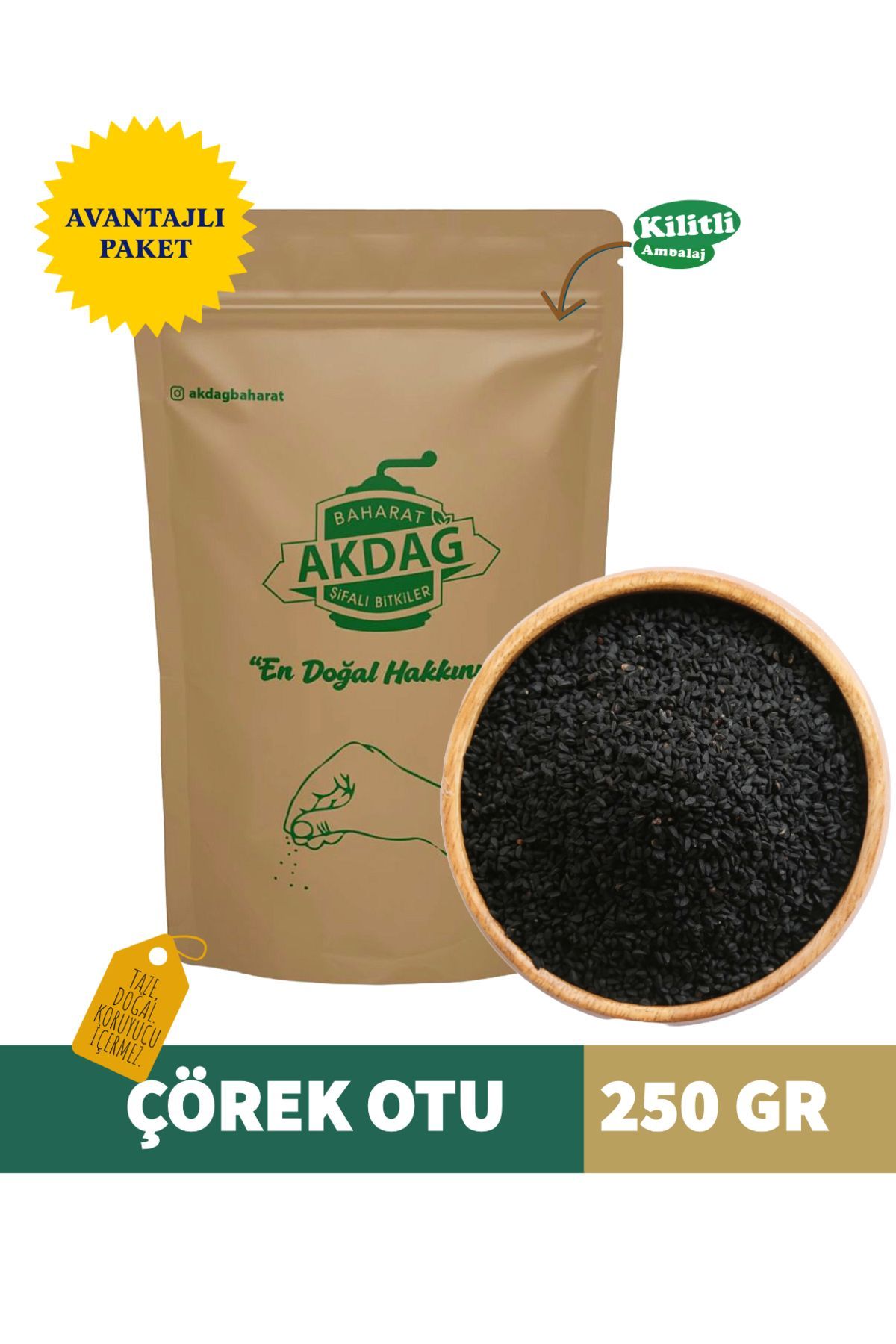 AKDAĞ BAHARAT Çörek Otu 250 Gr