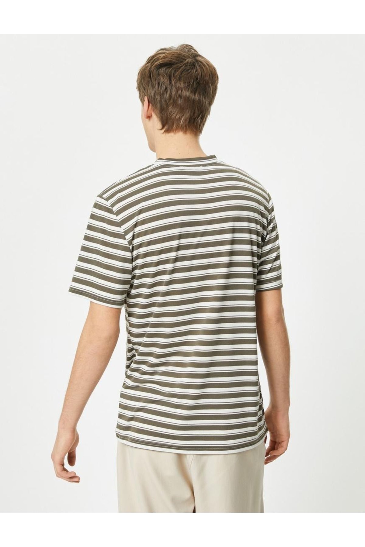 تیشرت مردانه سبز کوتون | SS0000000035829 اورجینال - تصویر 4