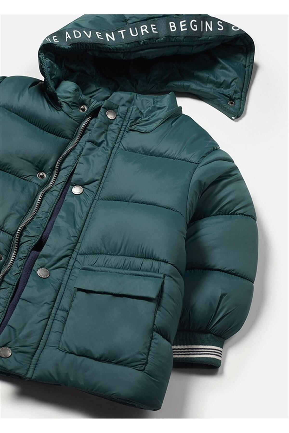 Mayoral Erkek Bebek Şişme Mont Yeşil 2466 fotoğrafı 2 (önizleme)