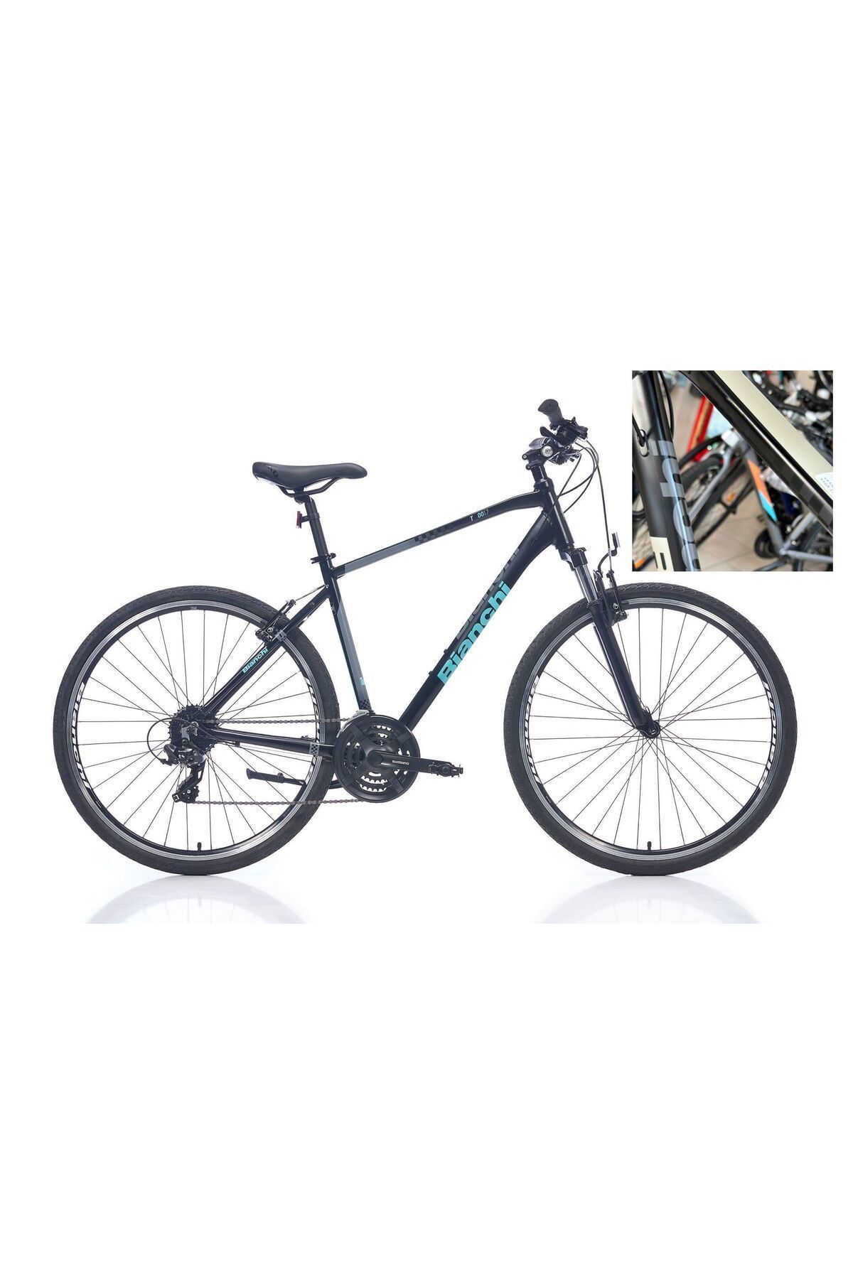 Bianchi T0017-FS 24V VB Trekking Bisiklet Siyah - Bej 51CM