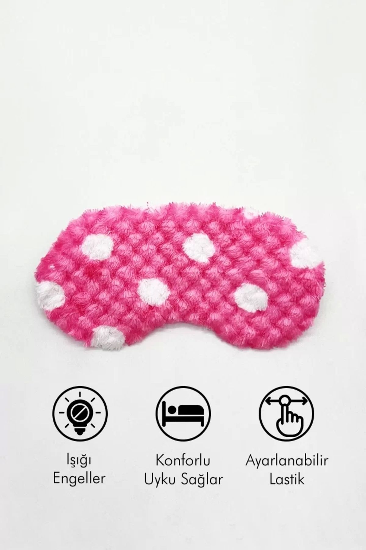 little Luv Çocuklar İçin Puantiyeli Peluş Uyku Bandı