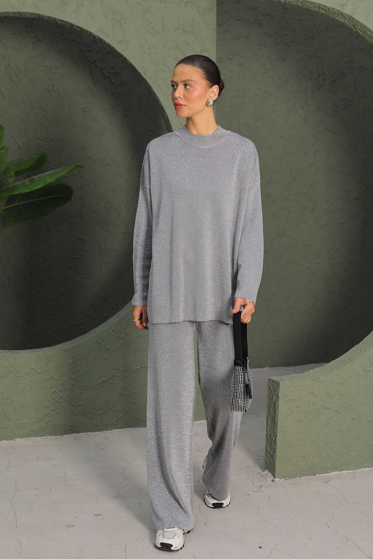 Melike Tatar GRAY Basic Suit 32-7014