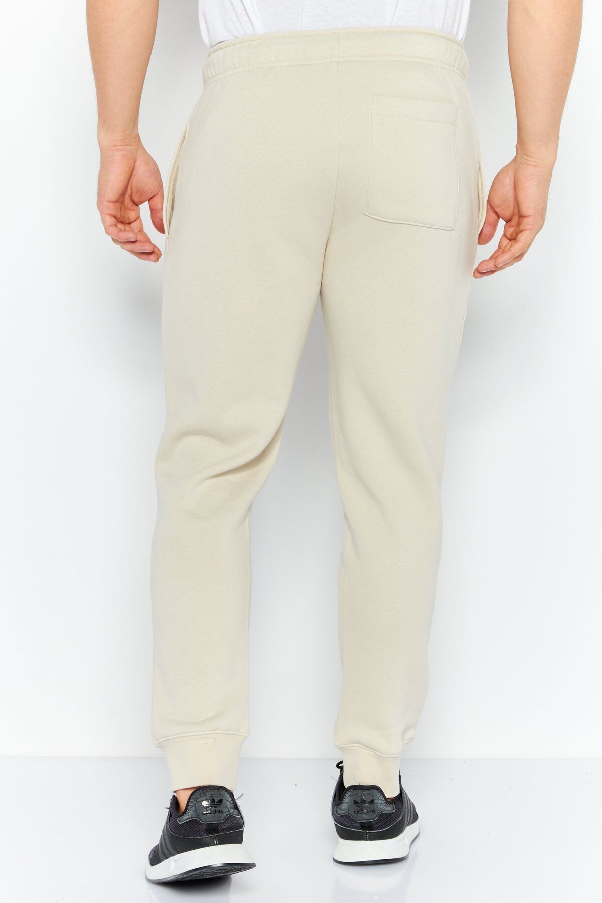 DKNY Sport-Men Sportswear Fit Brand Logo Walking Sweatpants, Oatmeal 4