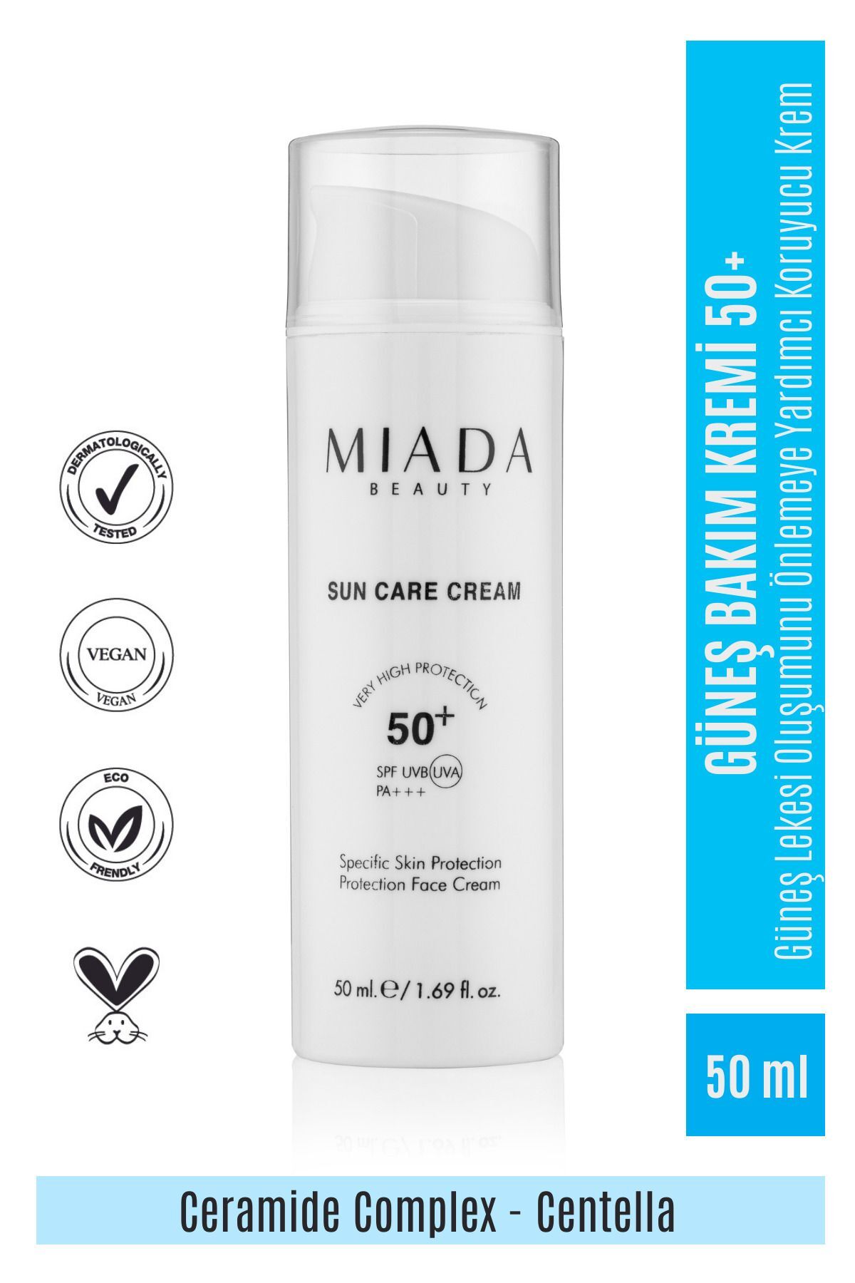 Miada Beauty Sun Care Cream - Güneş Bakım Kremi 50 ml
