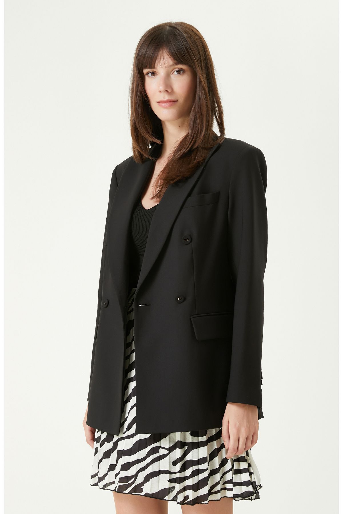 veste en laine noire