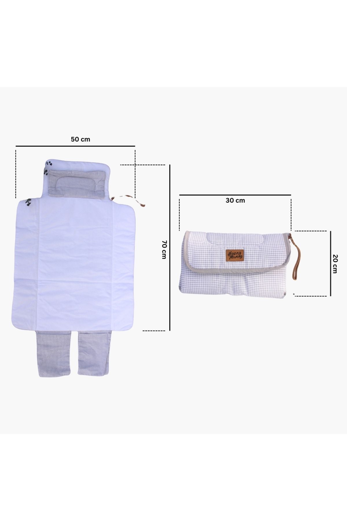 Huggy Mommy Bebek Alt Açma Örtüsü Alt Açma Minderi Su Geçirmez Alezli Hafif Pratik Bakım Örtüsü Alt Açma Bezi fotoğrafı 4 (önizleme)