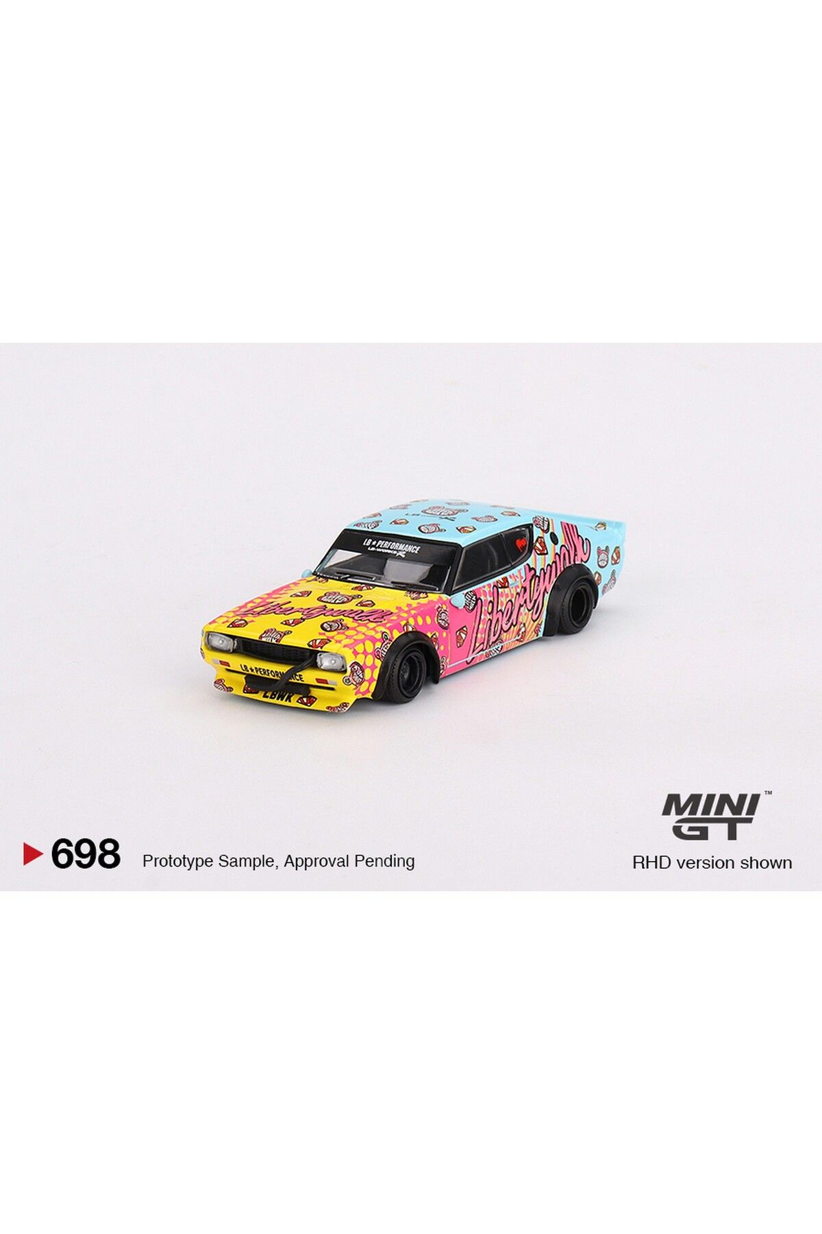 mini gt Nissan Skyline Kenmeri 1/64 Ölçek Mini GT Diecast Metal
