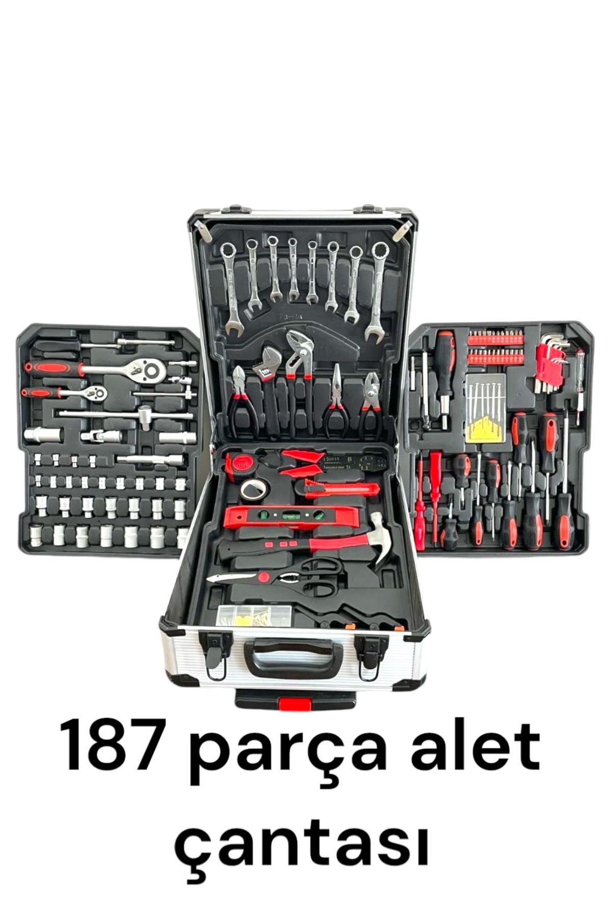 RCA 843 ワンペアセット 真空管 (57) Genel Markalar 187 parça lokma takımı alüminyum tekerlekli valiz