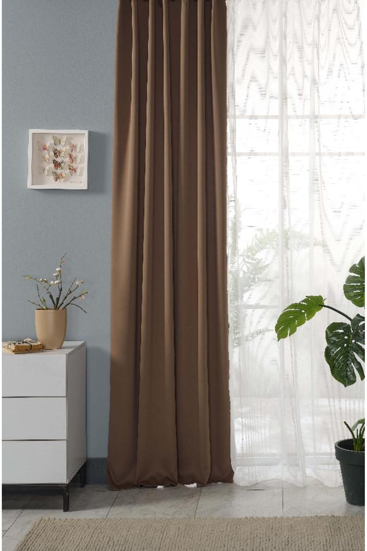 Miabella Home Sunshine Cu O Singură Aripă - Fundal Opac, Rezistent La Lumină, Cu Adunare Suplimentară Și Cornișă - 140 x 250