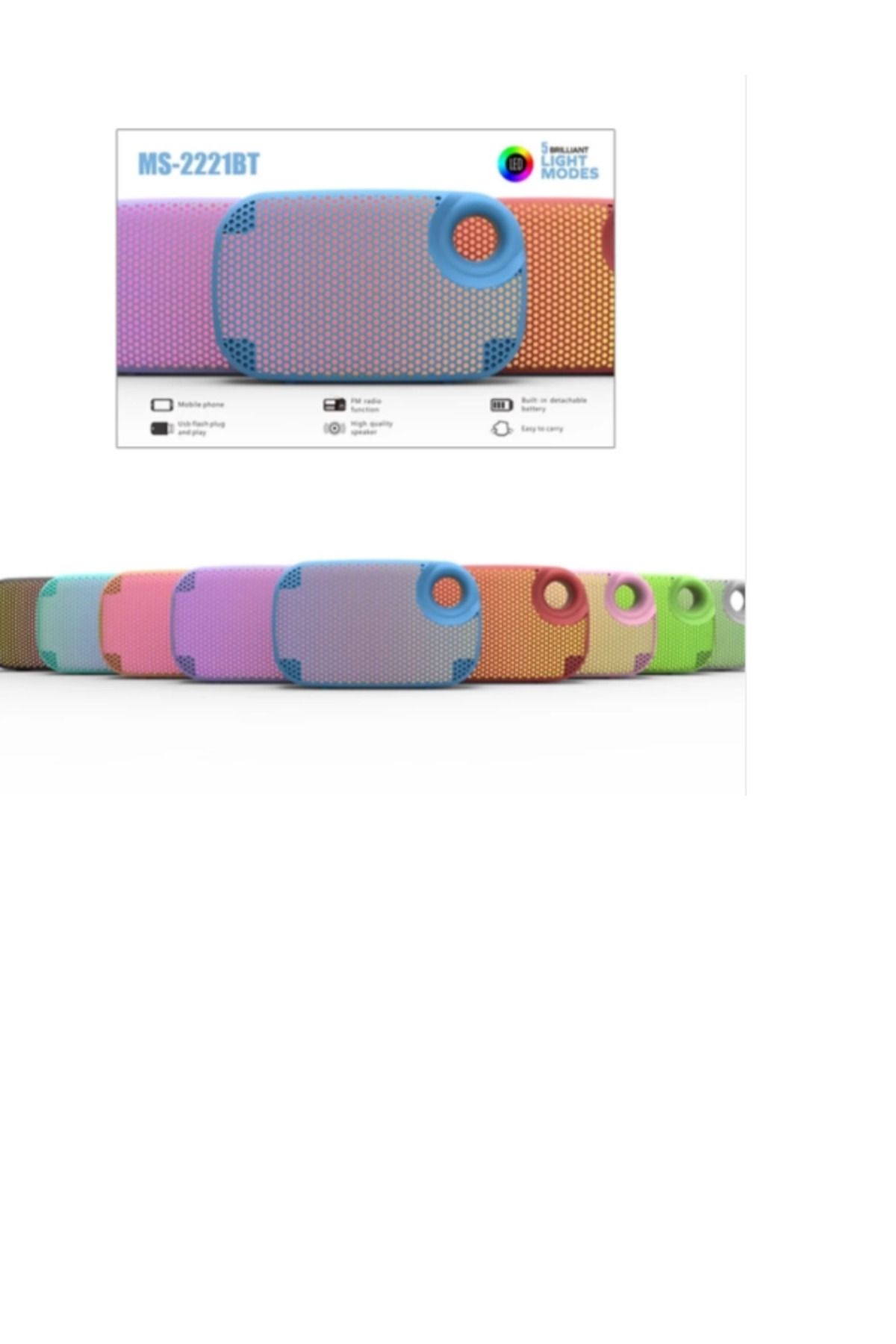 PL-4385 SD USB FM RGB BLUETOOTH SPEAKER (MS-2221BT) 6