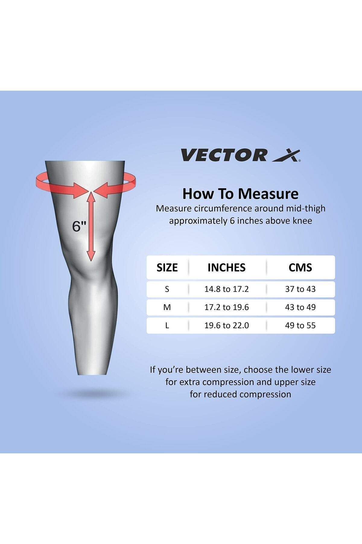 Vector X-Moulded Elastic Slip-in Knee Support (Black, Size - Small) | Material - Elasticized Fabric 3