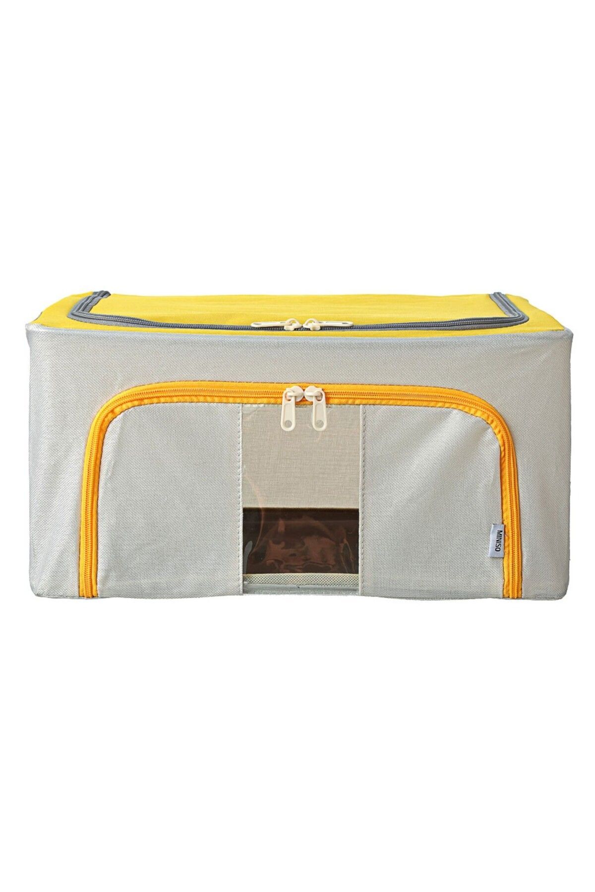 Miniso-Double Zipper Storage Holder 22L - Yellow 6