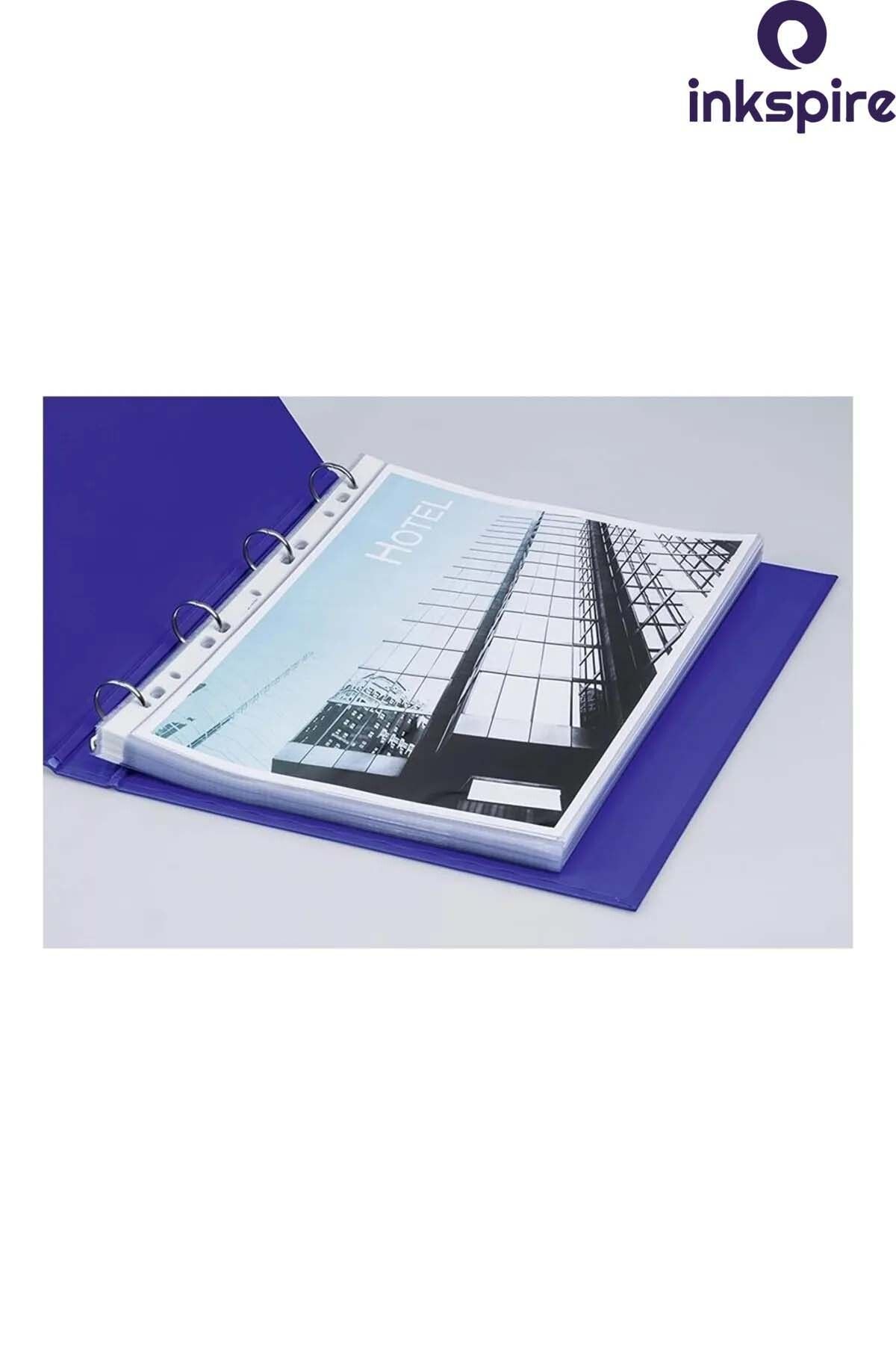 inkspire-A3 Transparent Foil File - 10 Pieces, Perforated Edge, Sachet File, 1 Pack of 10 Office Files 5