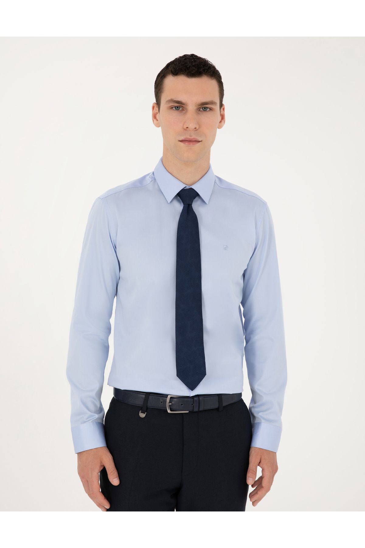 پیراهن مردانه آبی پیرکاردین | 1976509 اورجینال - تصویر 3