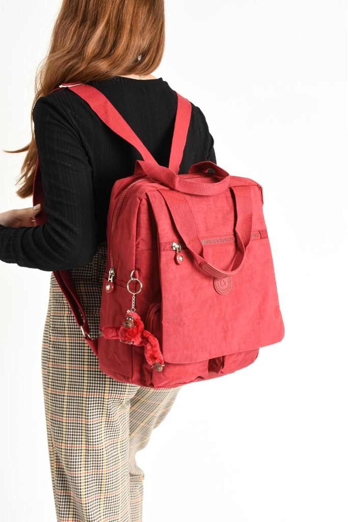 School Bag with Cover Comfortable Use on Hand or Back 35*30 cm Women's Backpack