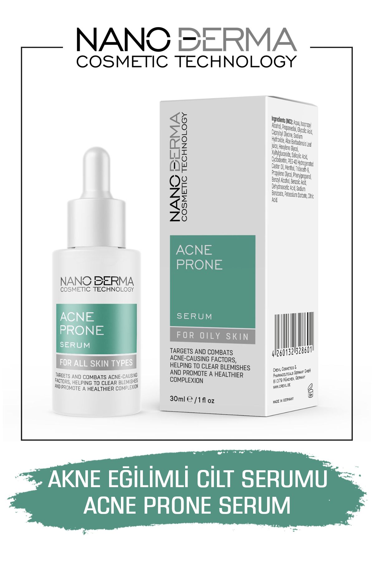 Akne Eğilimli Cilt Serum Sivilce Akne Karşıtı Gözenek Sıkılaştırıcı Arındırıcı Acne Prone Serum 30ML