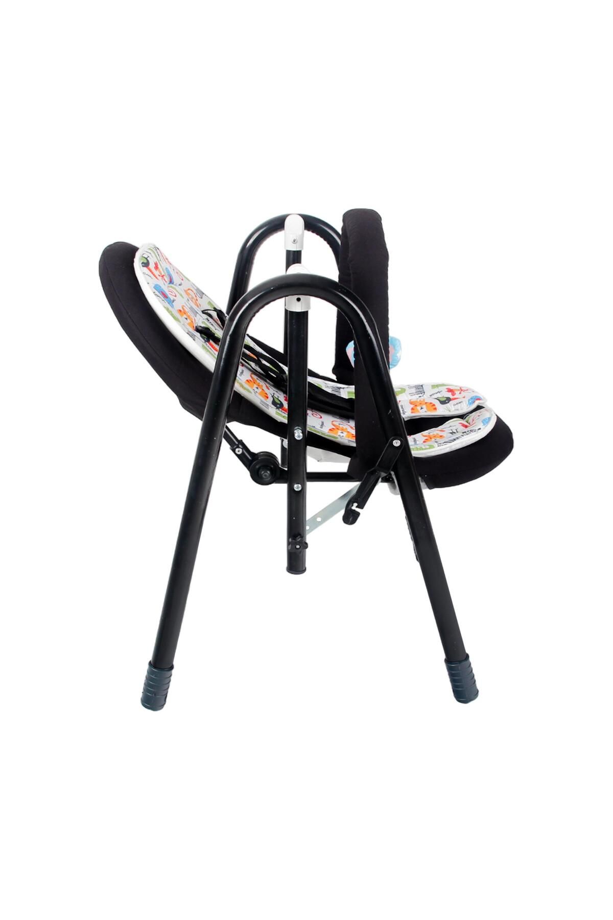 CHUBBY BABY Lüx SwingJoy Portatif Hafif Taşınabilir Bebek Salıncağı Siyah fotoğrafı 4 (önizleme)