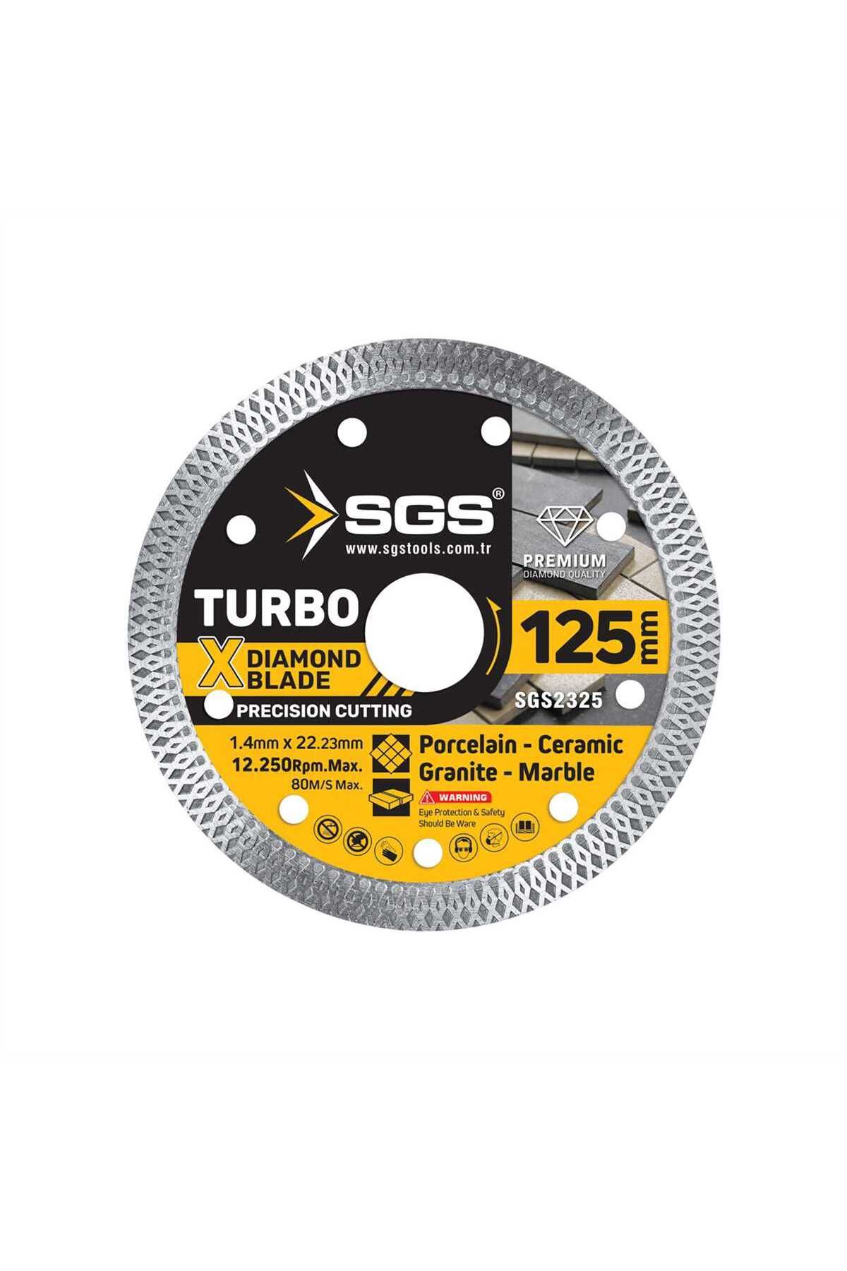 SGS TURBO ELMAS HASSAS KESİCİ (125*1,4 MM)