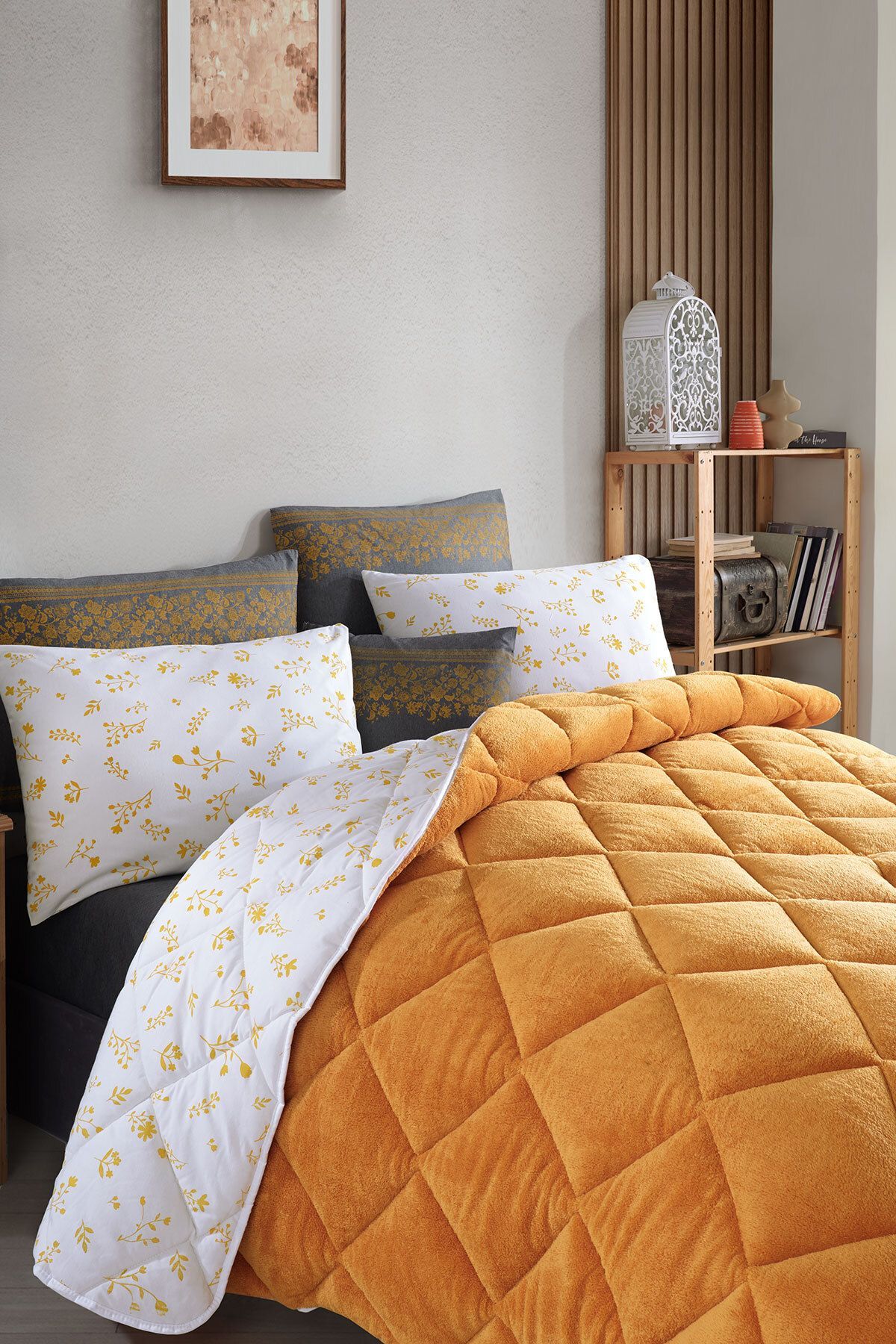 Otelonia-Single Wellsoft Duvet Sleeping Set with Double Sided Elastic Sheets and 2 Pillowcases 4 Piece Set 3