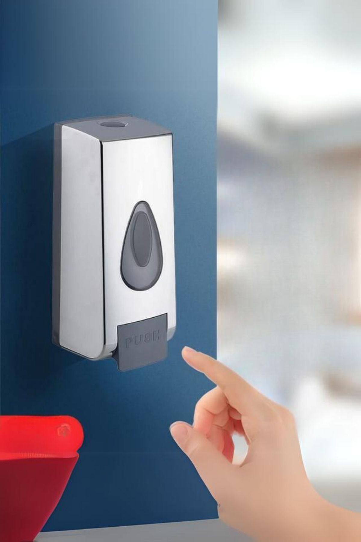 FORSEİ LUCA-Dozator de săpun lichid montat pe perete Detergent de vase Dozator manual de săpun Dozator de săpun lichid 350 ml 3