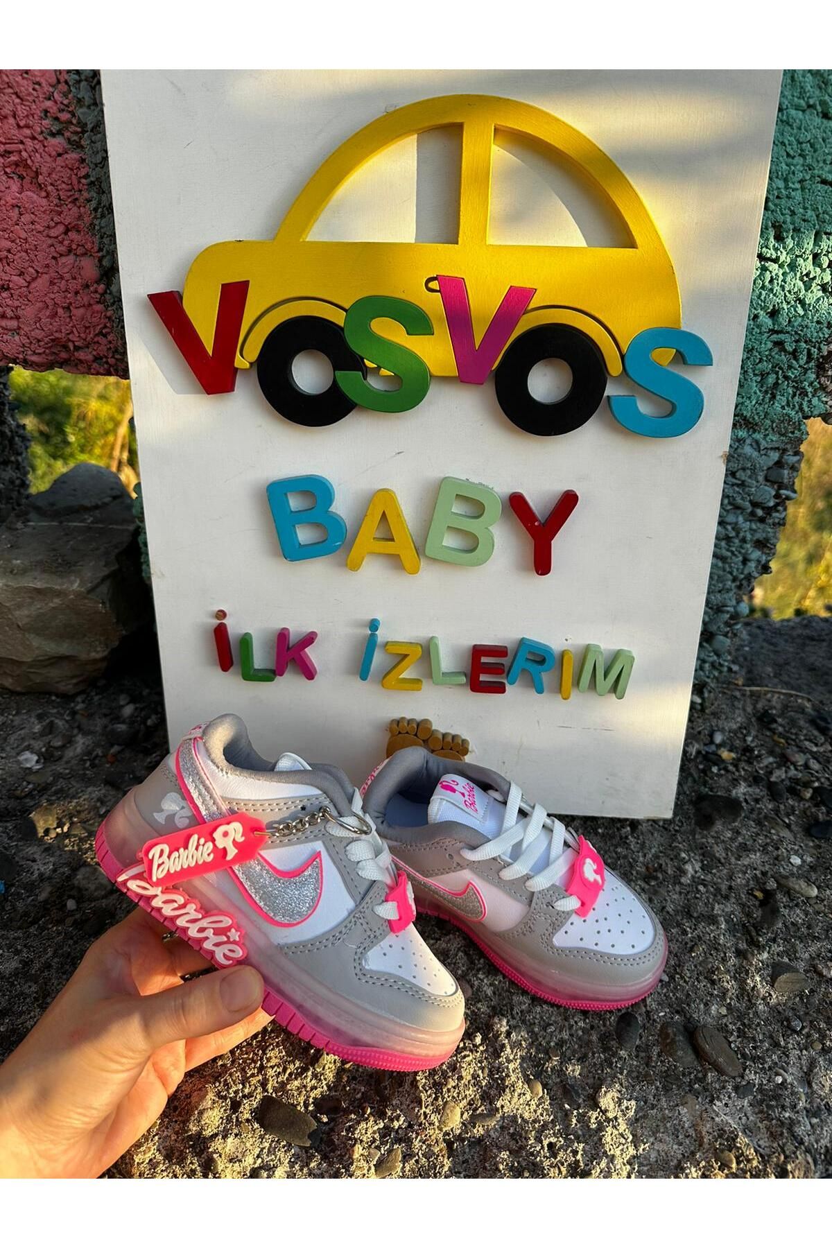 کفش ورزشی VOSVOSBABY Pink Barbie (NO 21-30 ARE LIGHT، NO 31 و بالاتر، نور نیست)