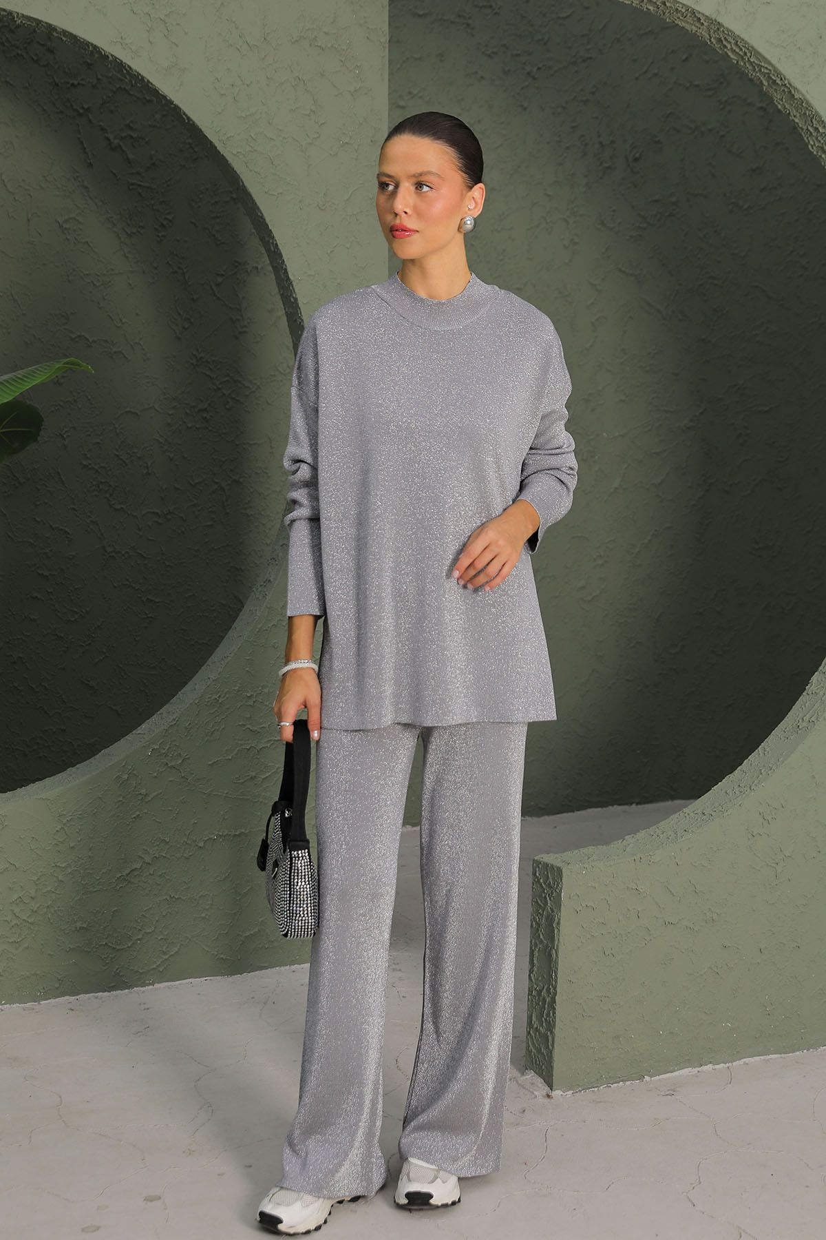 Melike Tatar GRAY Basic Suit 32-7014