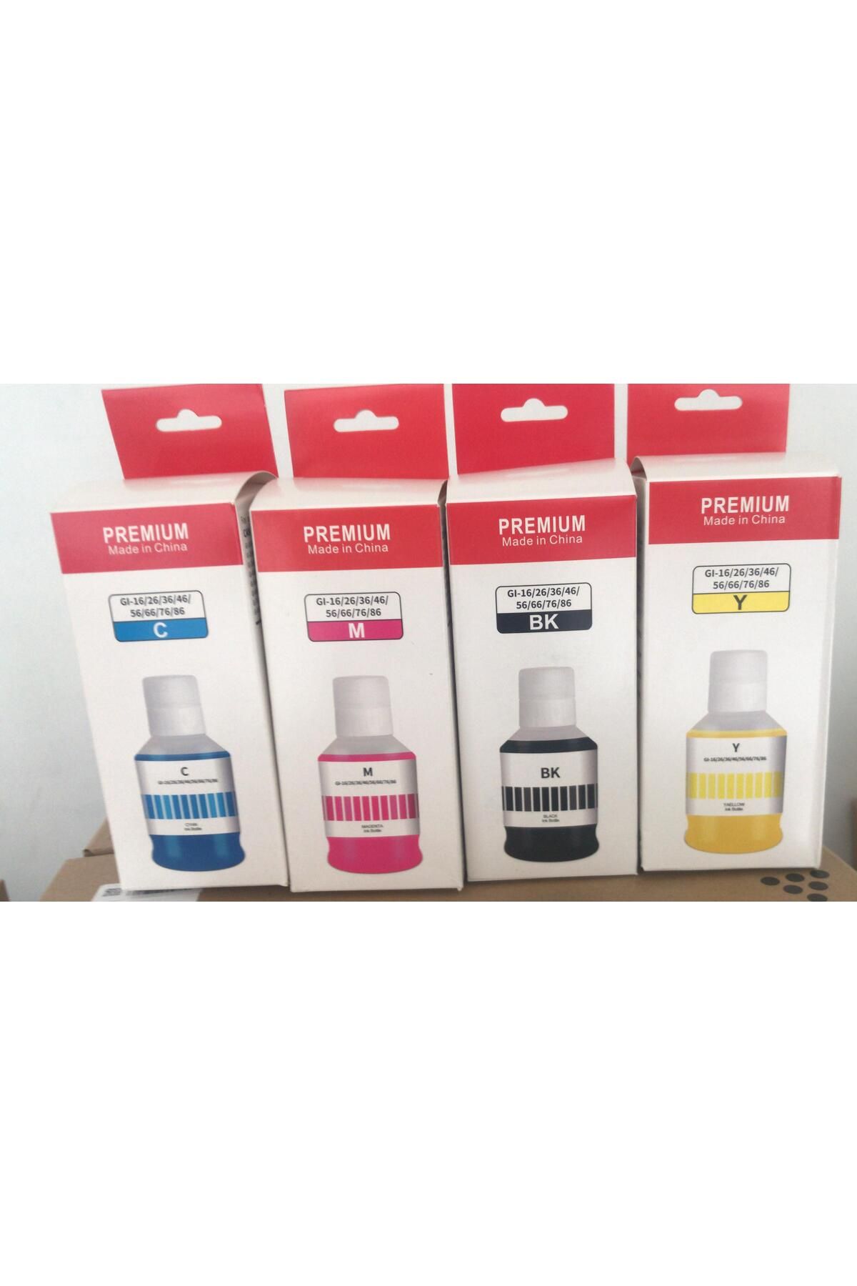 Canon Gı-46 4 Renk MUADİL  Pigment Mürekkep Gx3040/gx4040/gx5040/gx6040/gx7040 Uyumlu