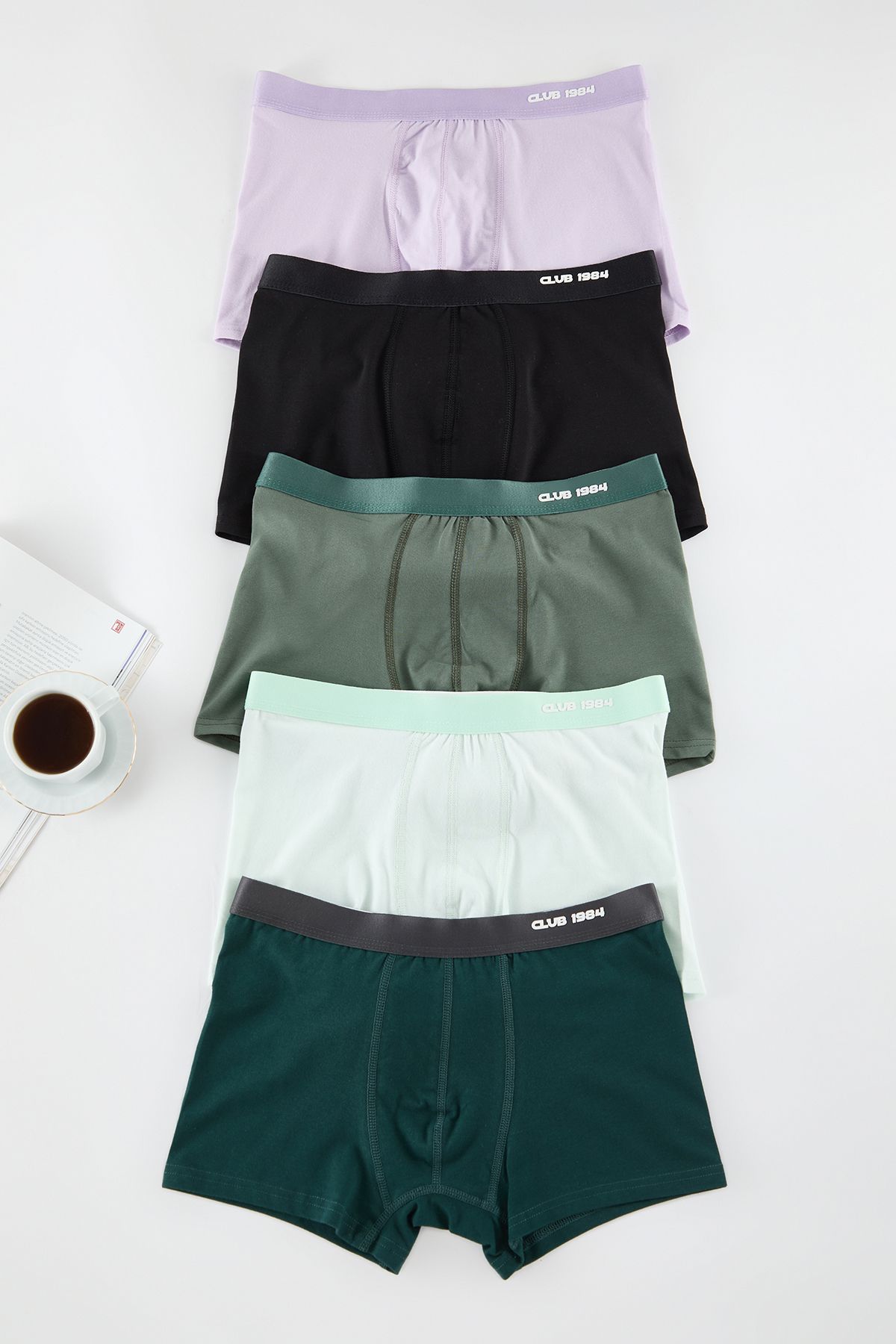 Trendyol Collection-Vícebarevné boxerky s 5 vzorem/rovným balením - TMNAW25BX00005 1