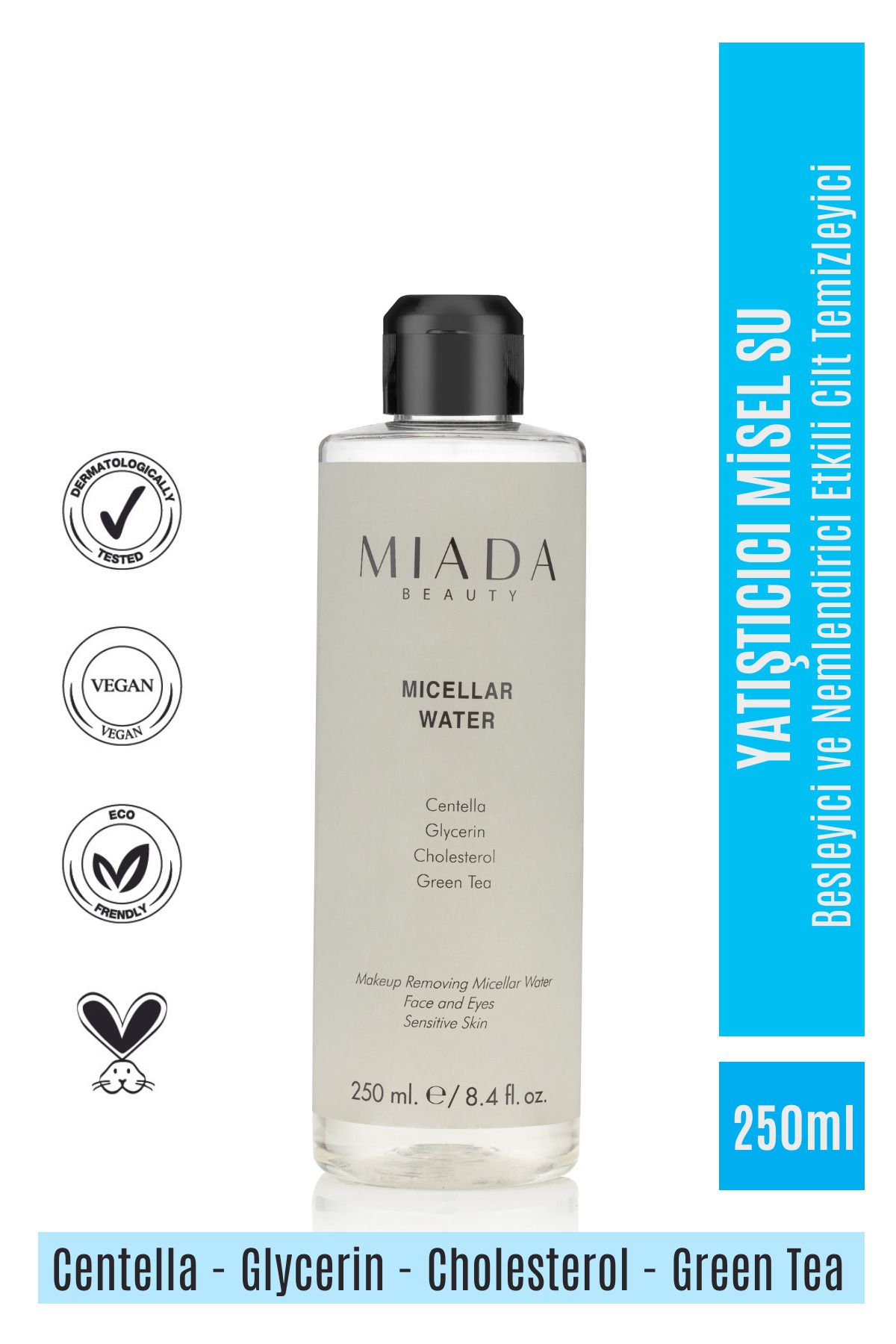 Miada Beauty Micellar Water - Yatıştırıcı Misel Su 250 ml