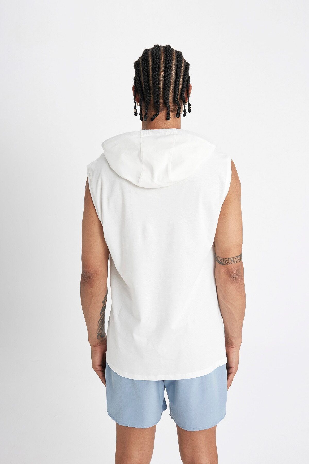 DeFacto-Slim Fit tílko s potiskem a kapucí A1819ax24hs 6