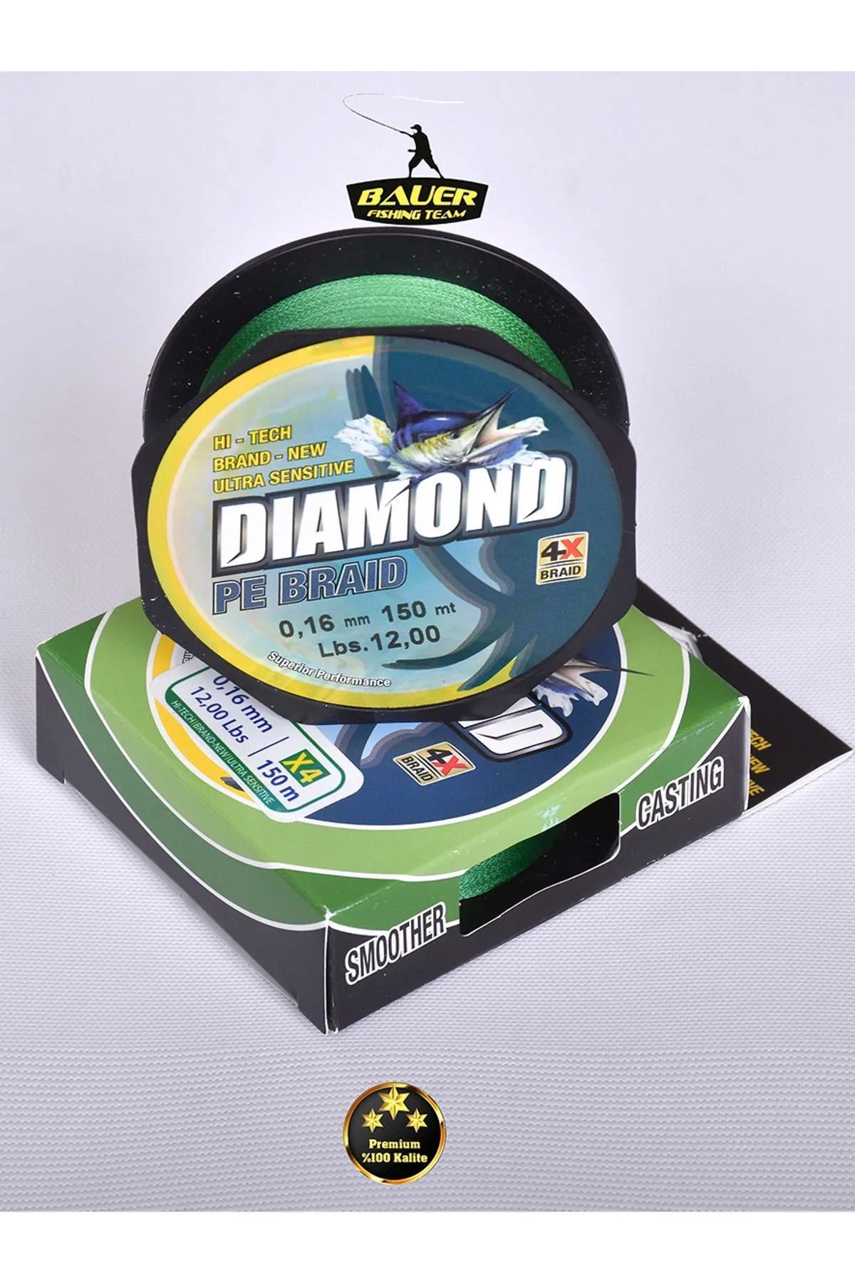 BAUER Pe Braid 4x 150 Metre İp Misina Fiyatı, Yorumları