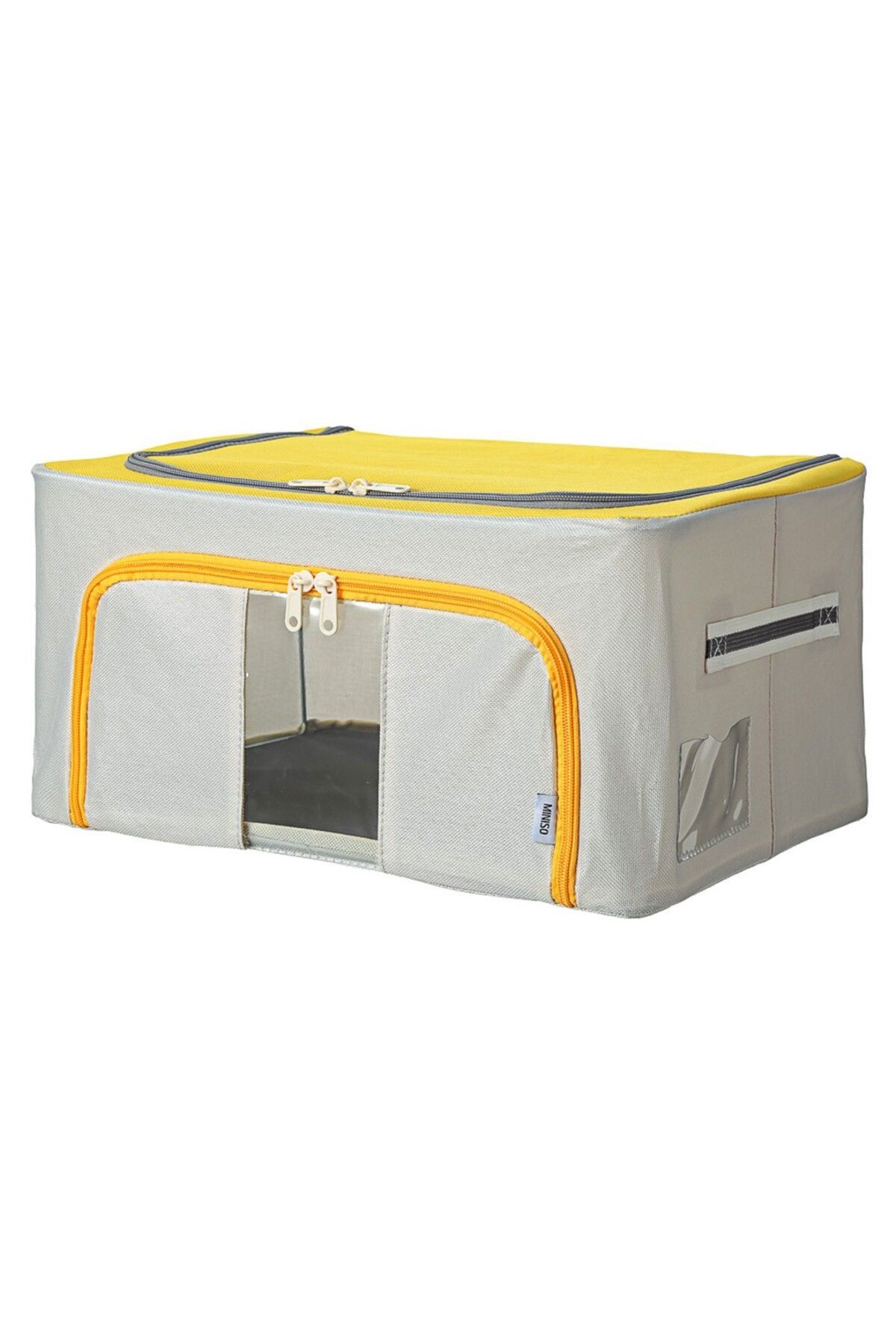Miniso-Double Zipper Storage Holder 22L - Yellow 5