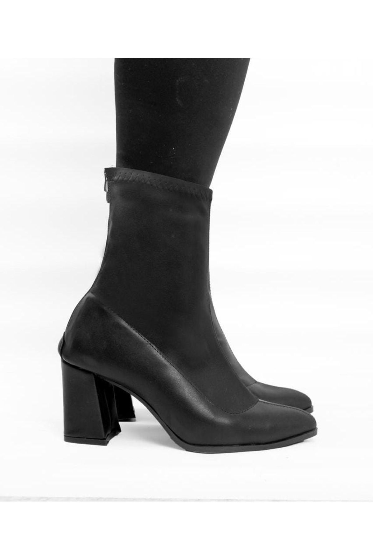 ACMZ SHOES-Medium Heels and Ankle Boots Stretch 4