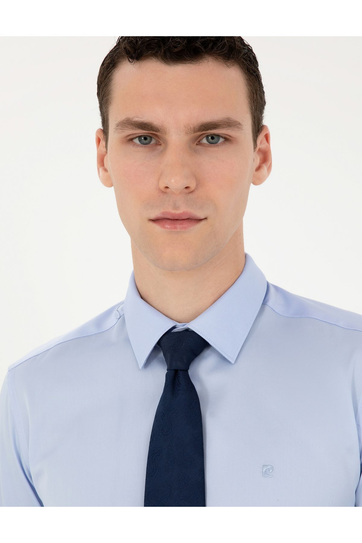 پیراهن مردانه آبی پیرکاردین | 1976509 اورجینال - تصویر 2