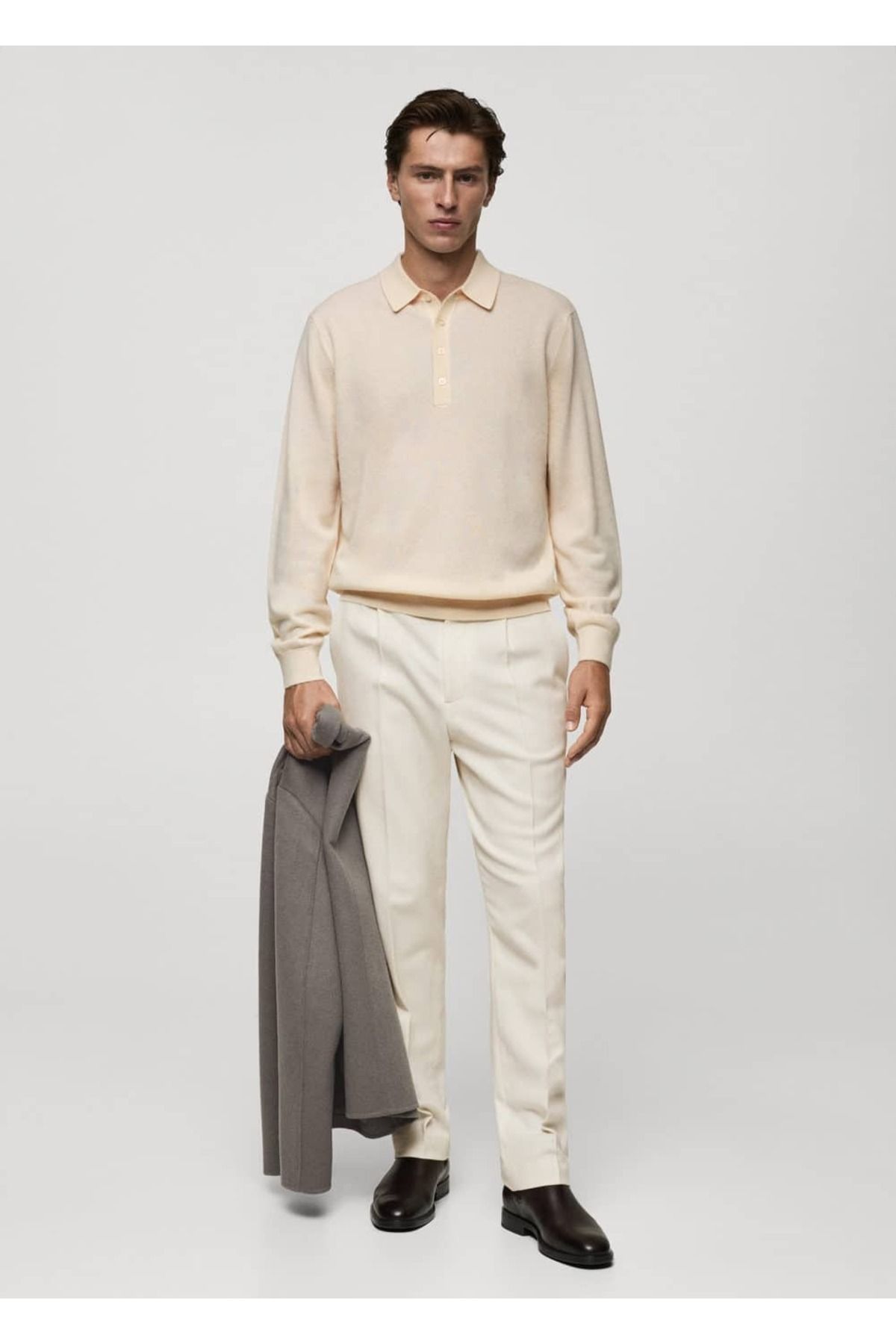 بافت و پلیور مردانه اکرو منگوMANGO Man | 77027933 اورجینال - تصویر 2