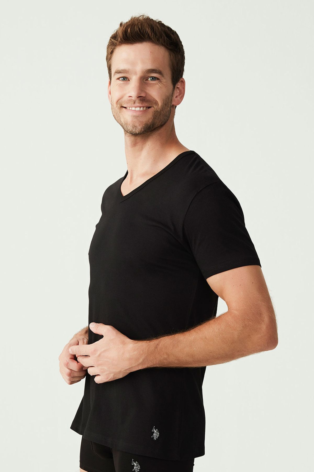 U.S. Polo Assn. U.s. Polo Assn. Set De 2 Tricouri Albe Pentru Bărbați - Masculin - 2XL