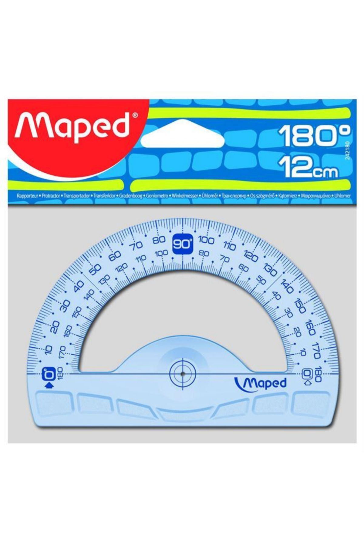 Maped-12 سم 180 درجة منقلة كريستال 2