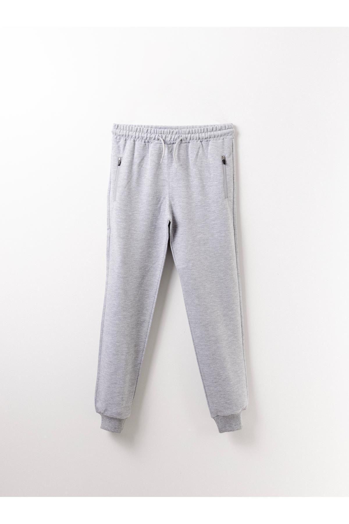 Mışıl Kids Pantaloni De Trening De Bază Pentru Băieți Cu Buzunar Cu Fermoar Masculin - 6-7 ani