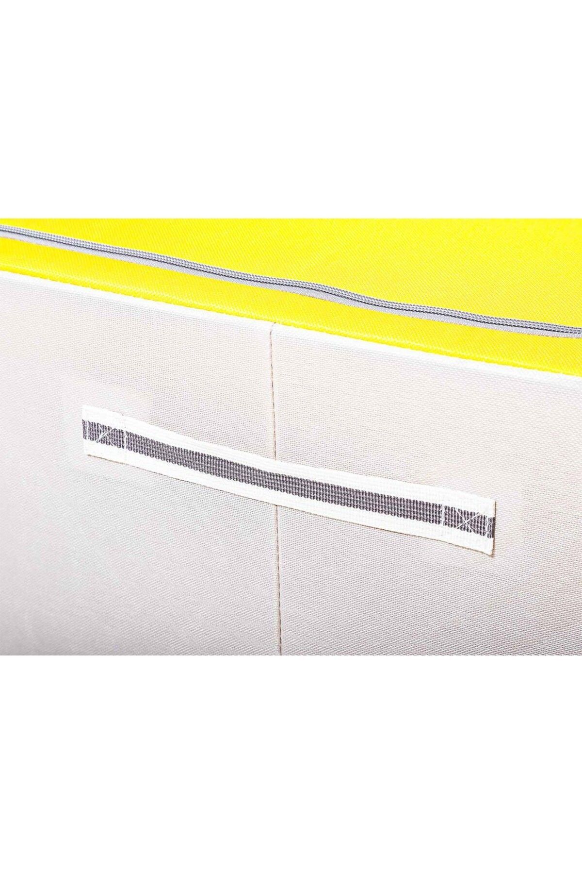 Miniso-Double Zipper Storage Holder 22L - Yellow 4