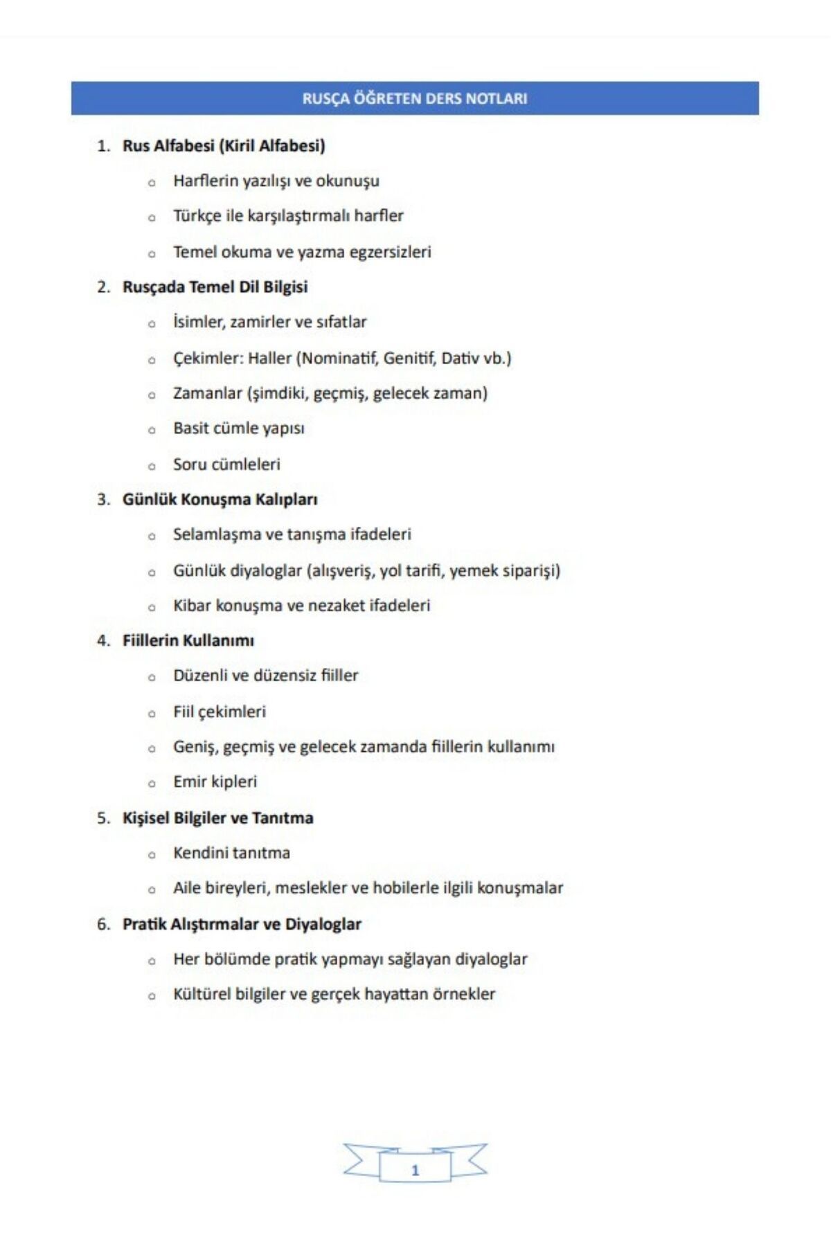 Enine Boyuna Eğitim-Lectures Notes Teaching Russian 4