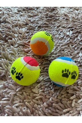 Bow Wow Köpek Oyun Topu, Tenis Topu, 3'lü Paket